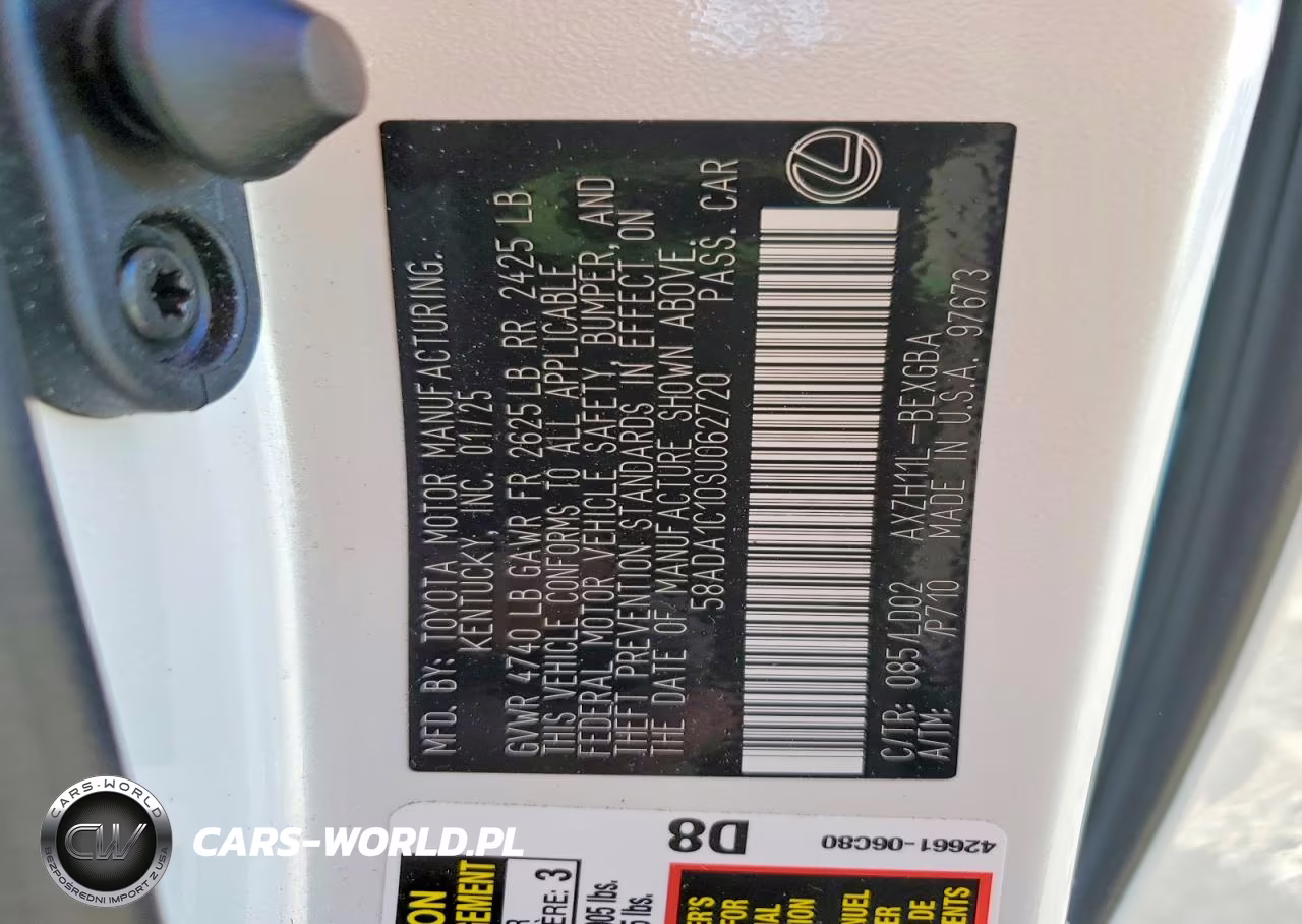 2025 Lexus Es 300H Base VIN:58ADA1C10SU062720 - 12