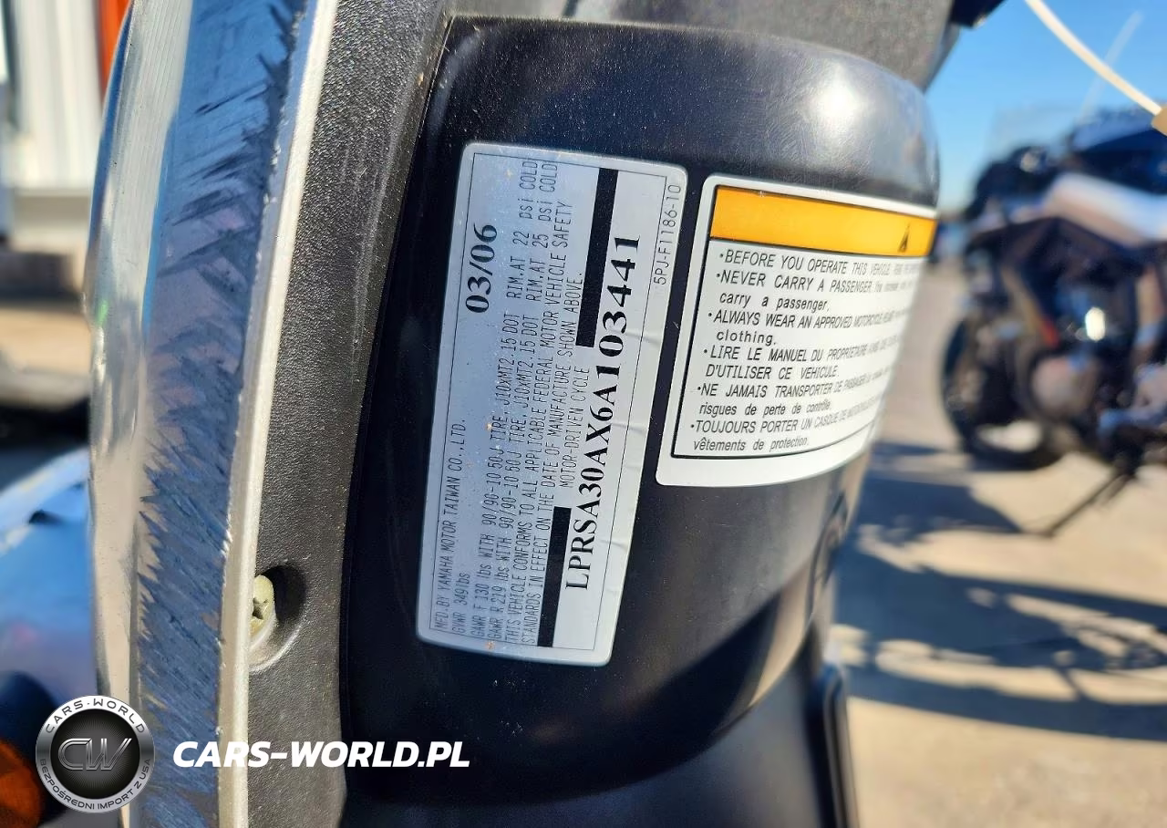 2006 Yamaha Cx50 U VIN:LPRSA30AX6A103441 - 9