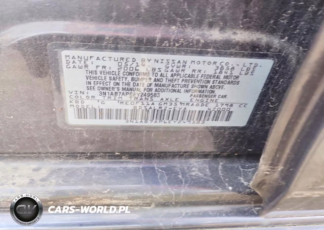2014 Nissan Sentra Sr VIN:3N1AB7AP6EY249583 - 12