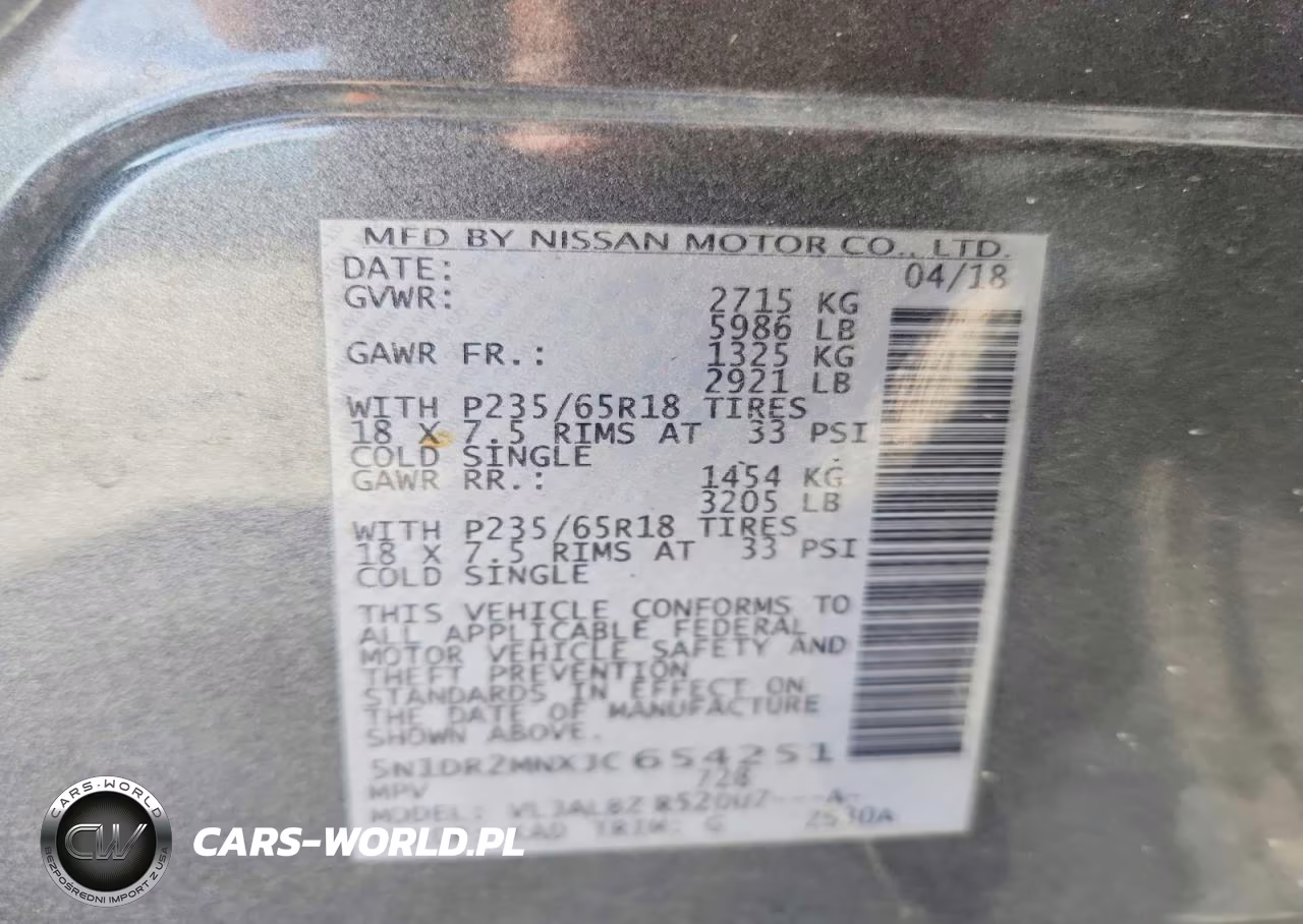 2018 Nissan Pathfinder S VIN:5N1DR2MNXJC654251 - 13