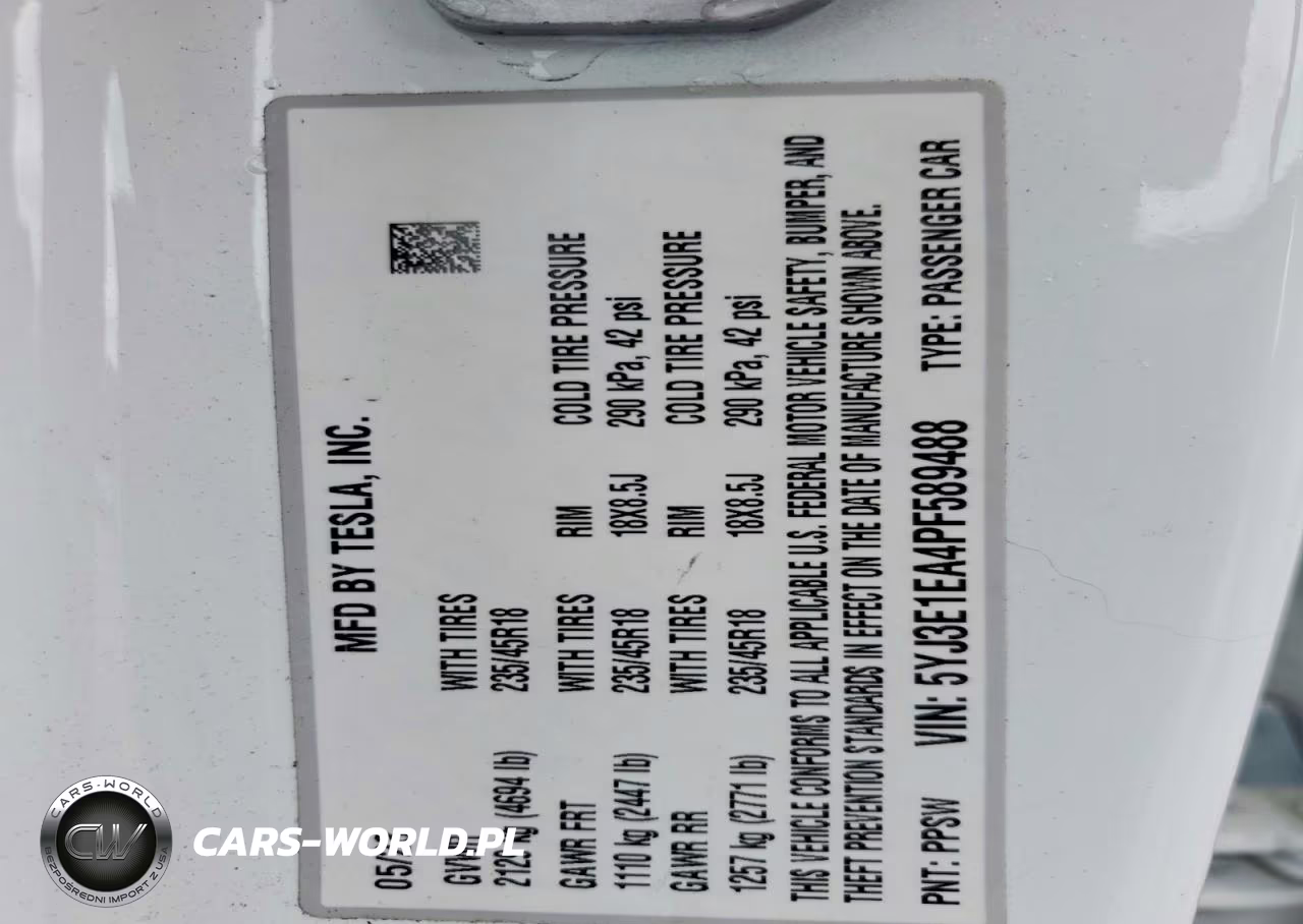 2023 Tesla Model 3 VIN:5YJ3E1EA4PF589488 - 13