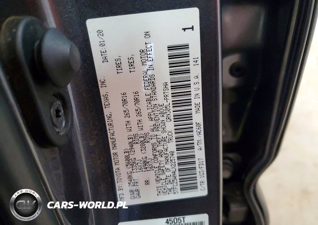 2020 Toyota Tacoma Trd Off-Road VIN:5TFCZ5AN4LX225740 - 12