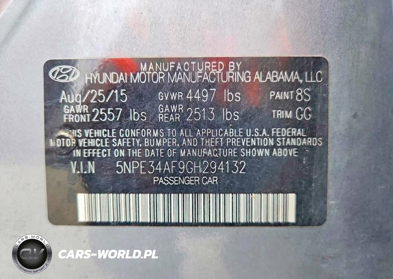 2016 Hyundai Sonata Sport VIN:5NPE34AF9GH294132 - 12