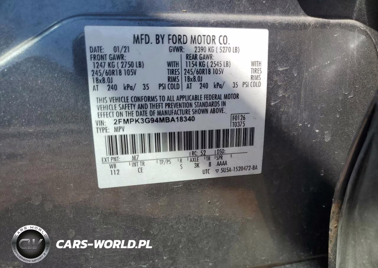2021 Ford Edge Se VIN:2FMPK3G94MBA18340 - 13