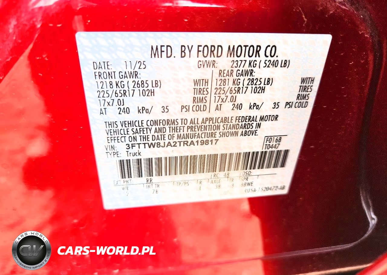 2026 Ford Maverick Xlt VIN:3FTTW8JA2TRA19817 - 12