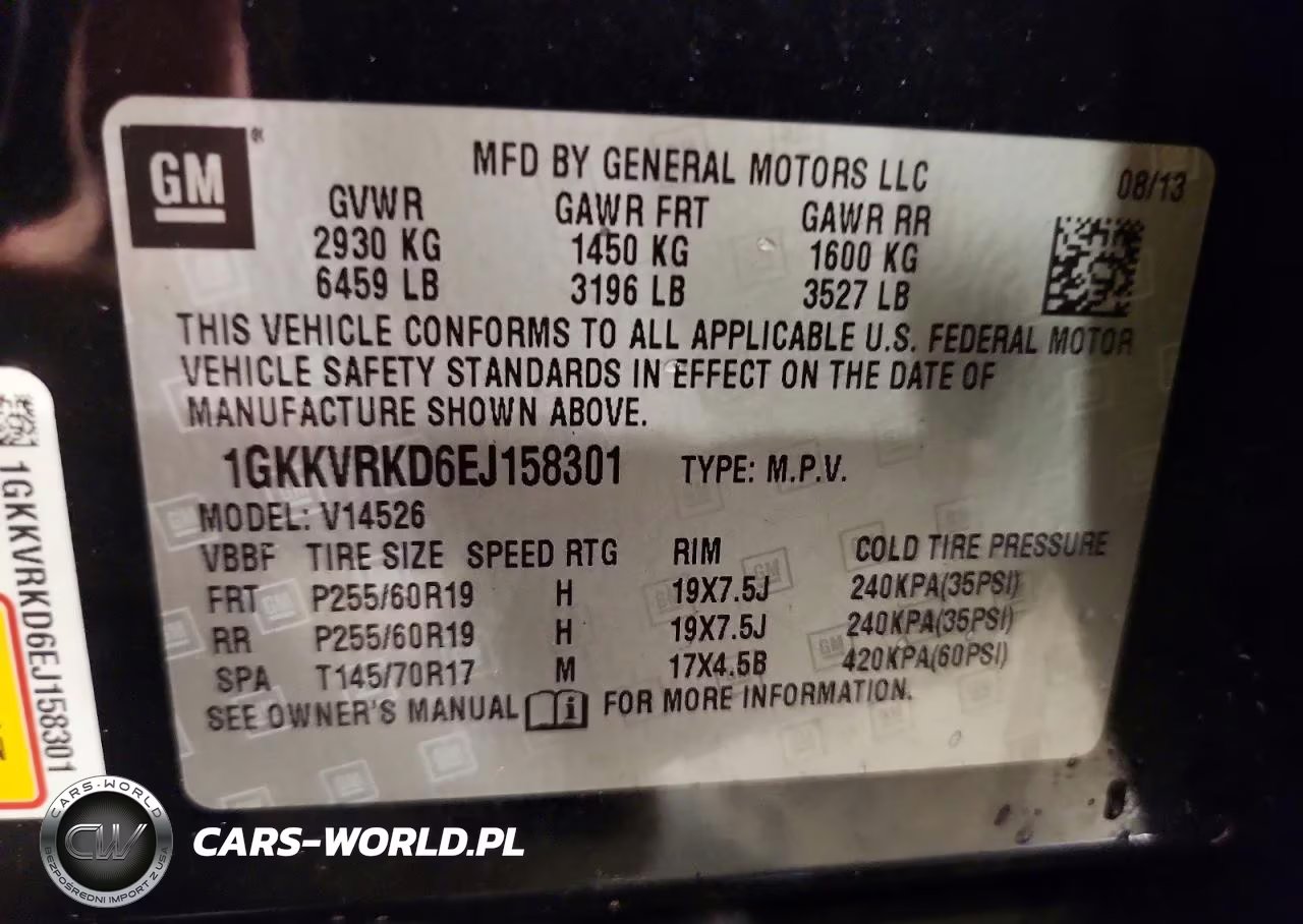 2014 GMC Acadia Slt-1 VIN:1GKKVRKD6EJ158301 - 13