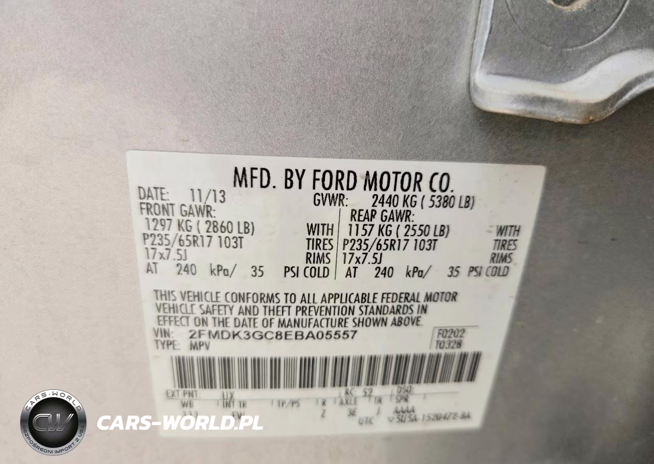 2014 Ford Edge Se VIN:2FMDK3GC8EBA05557 - 12