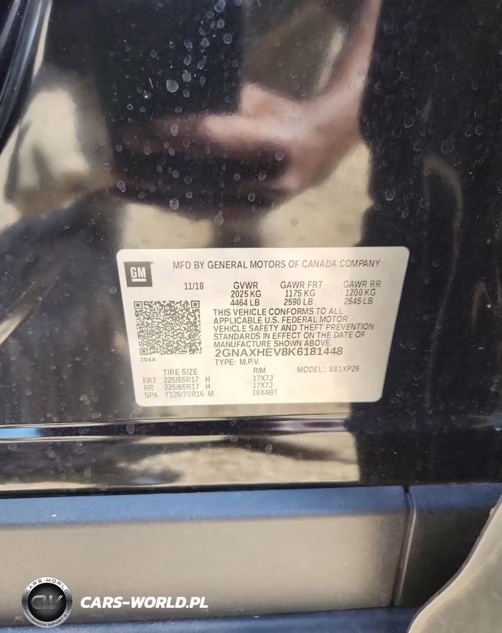 2019 Chevrolet Equinox Ls VIN:2GNAXHEV8K6181448 - 13