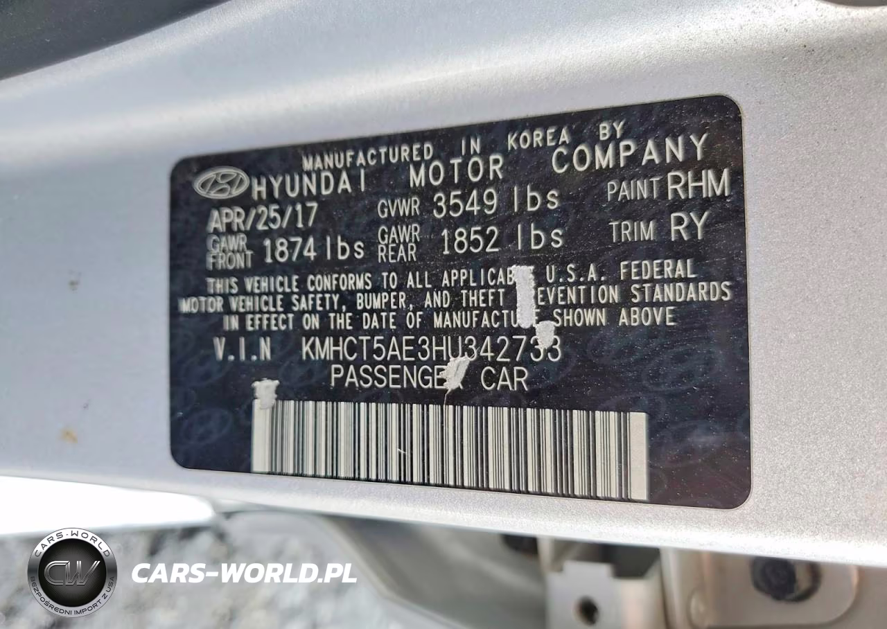 2017 Hyundai Accent Se VIN:KMHCT5AE3HU342733 - 12