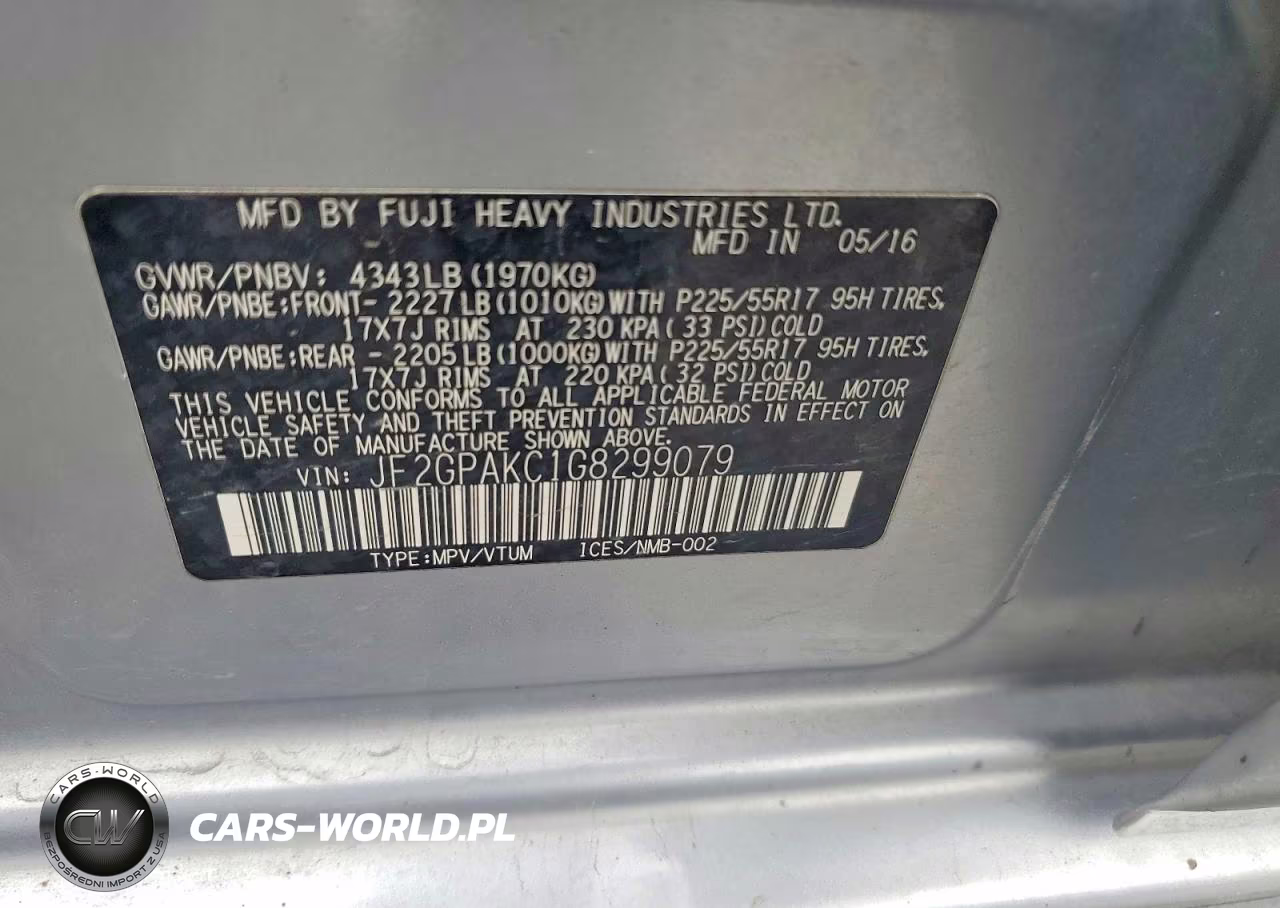 2016 Subaru Crosstrek 2.0I Limited VIN:JF2GPAKC1G8299079 - 13