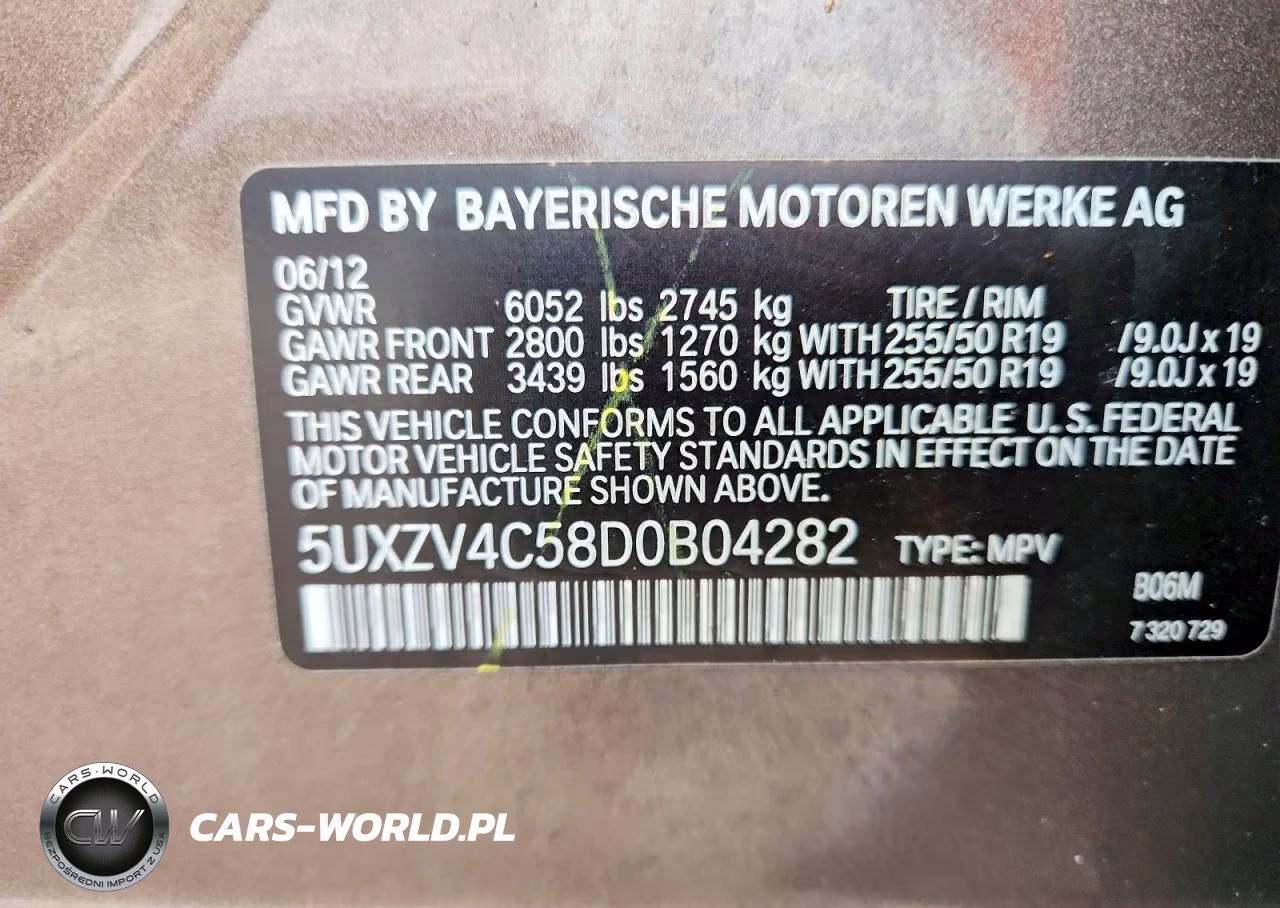 2013 BMW X5 xDrive35I VIN:5UXZV4C58D0B04282 - 13