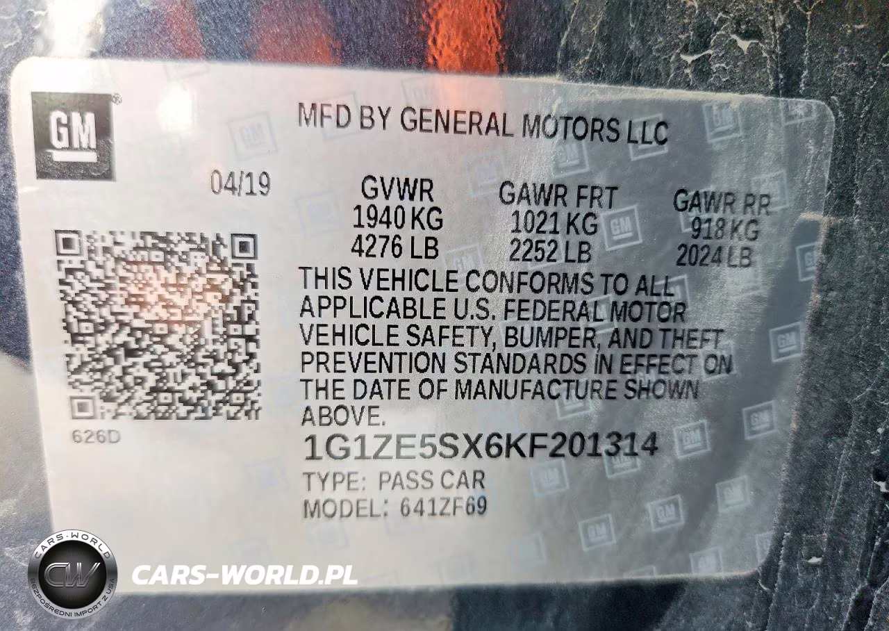 2019 Chevrolet Malibu Premier VIN:1G1ZE5SX6KF201314 - 13