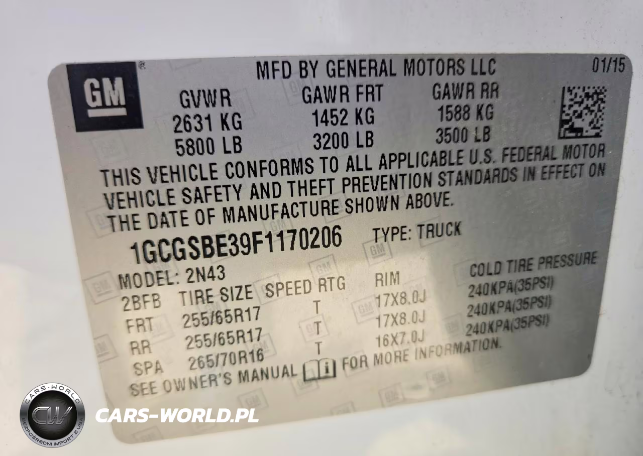 2015 Chevrolet Colorado Lt VIN:1GCGSBE39F1170206 - 13