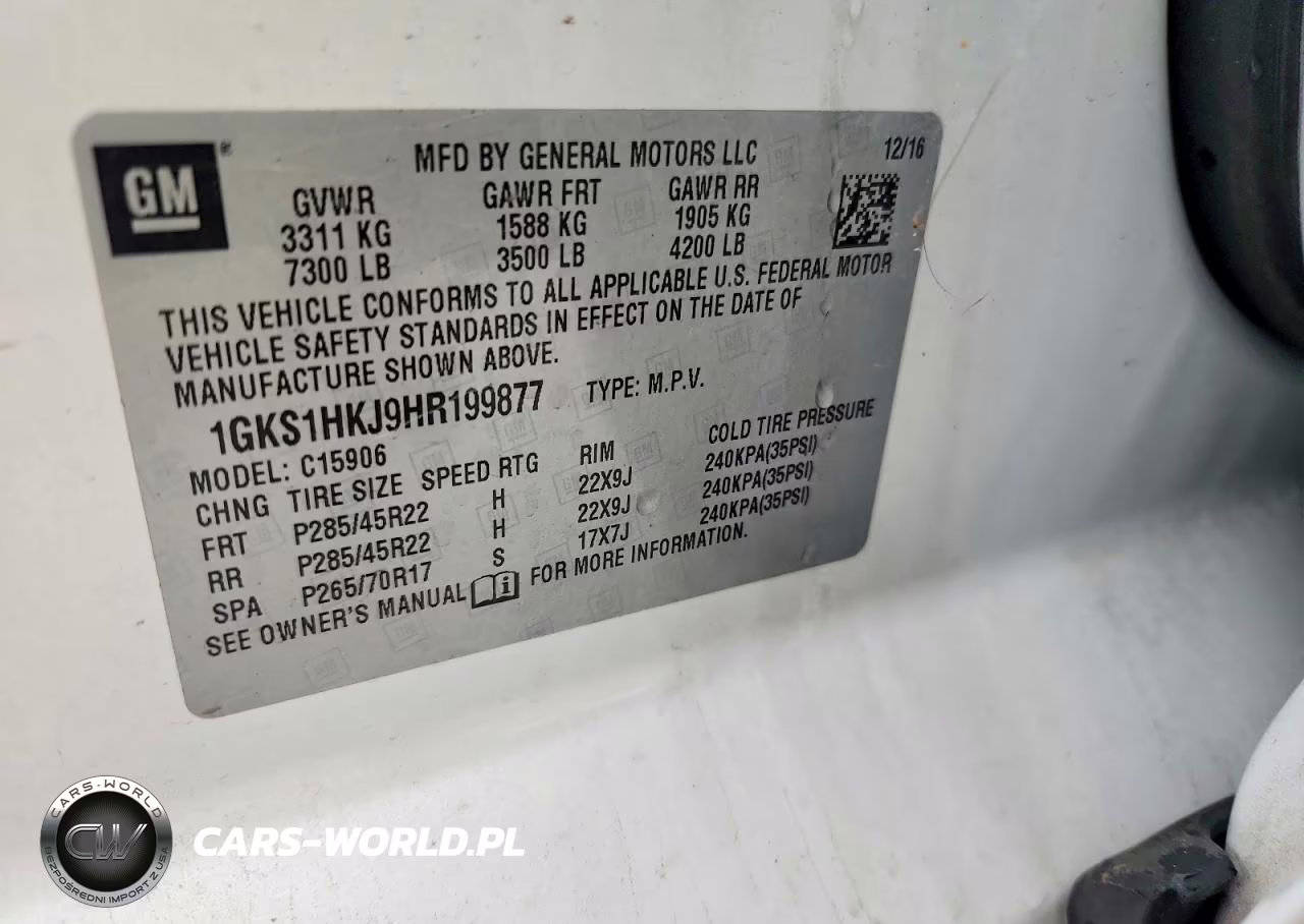 2017 GMC Yukon Xl Denali VIN:1GKS1HKJ9HR199877 - 13