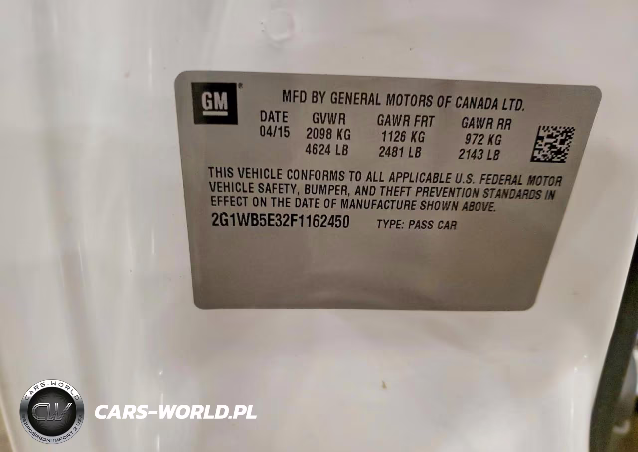 2015 Chevrolet Impala Limited Lt VIN:2G1WB5E32F1162450 - 12