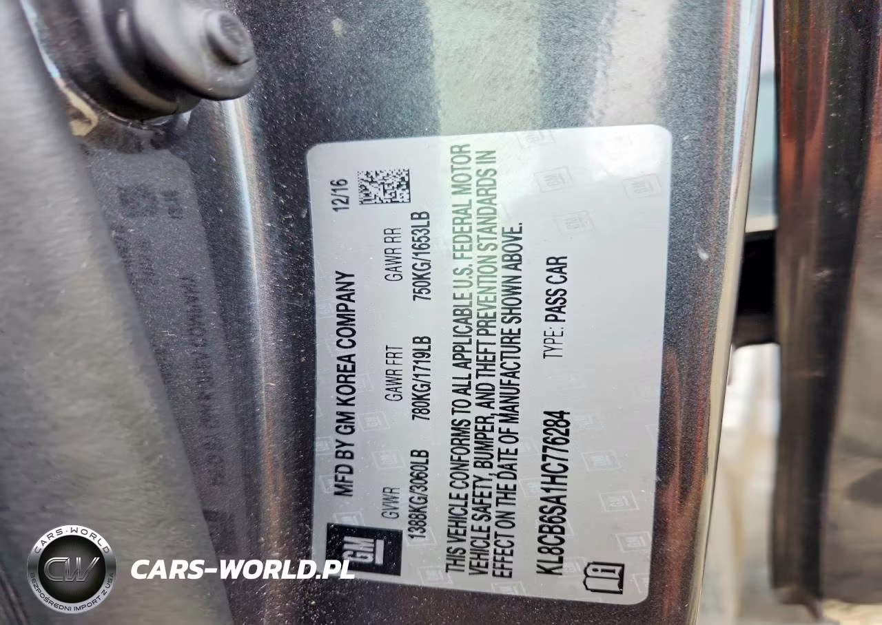 2017 Chevrolet Spark Ls VIN:KL8CB6SA1HC776284 - 13