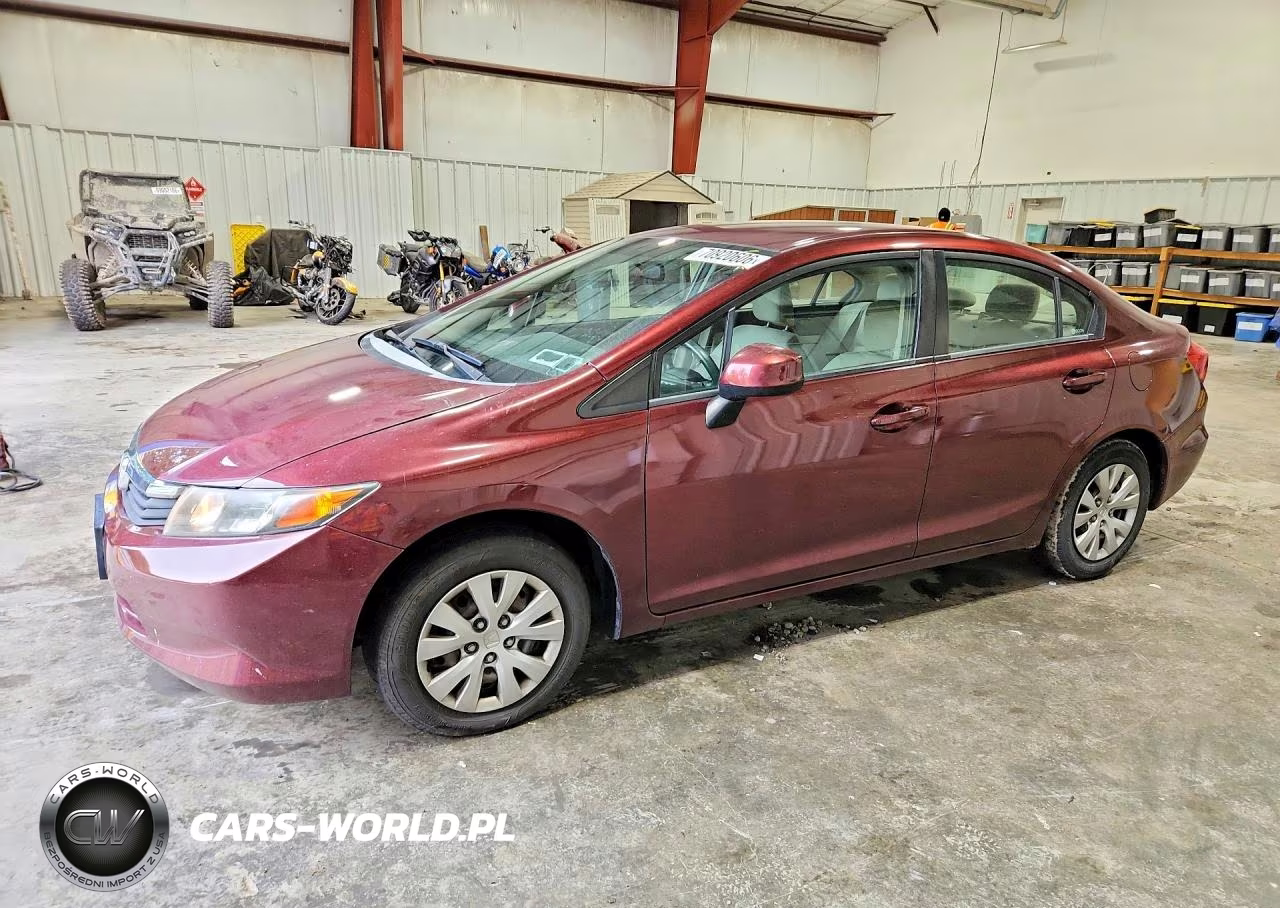 2012 Honda Civic Lx VIN:2HGFB2F57CH554785 - 1