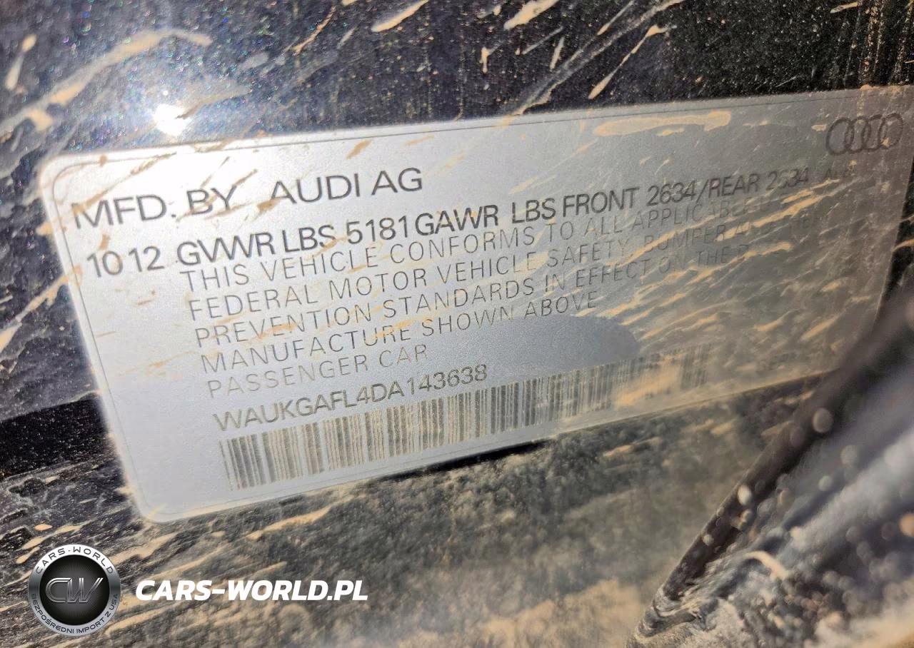 2013 Audi S4 Prestige VIN:WAUKGAFL4DA143638 - 12