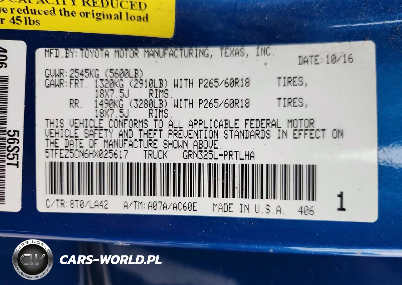 2017 Toyota Tacoma Limited VIN:5TFEZ5CN6HX025617 - 12