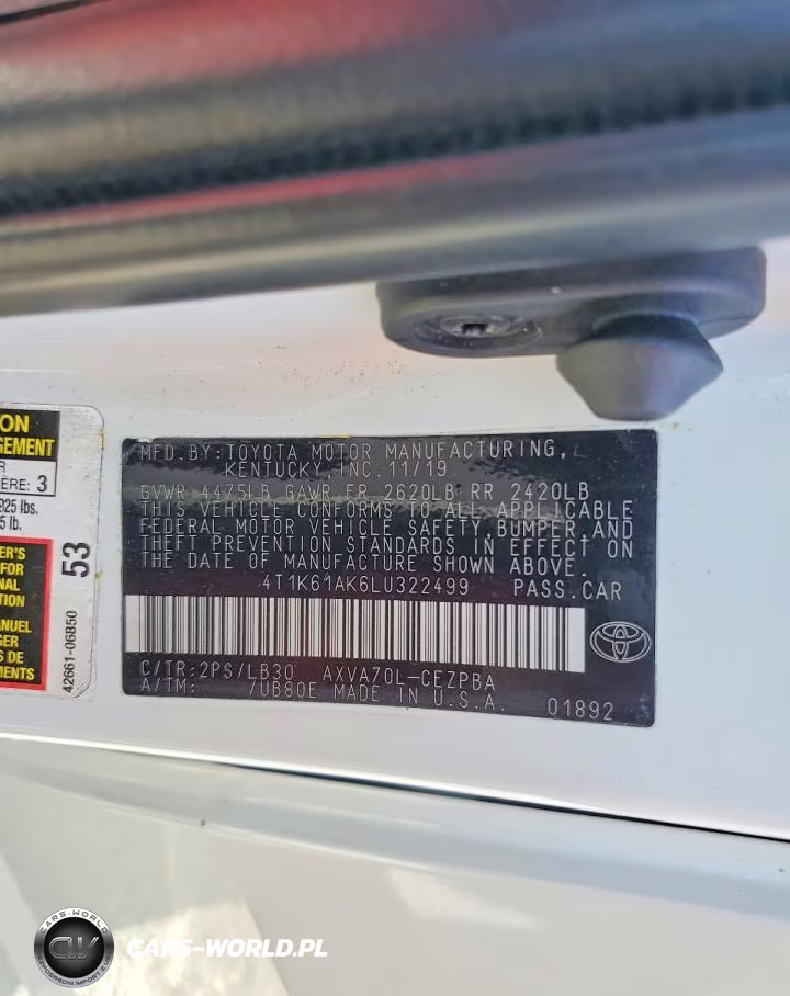 2020 Toyota Camry Xse VIN:4T1K61AK6LU322499 - 12