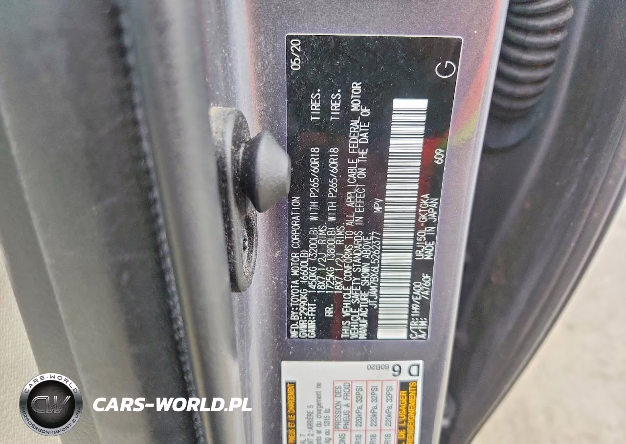 2020 Lexus Gx 460 Premium VIN:JTJAM7BX6L5262377 - 13