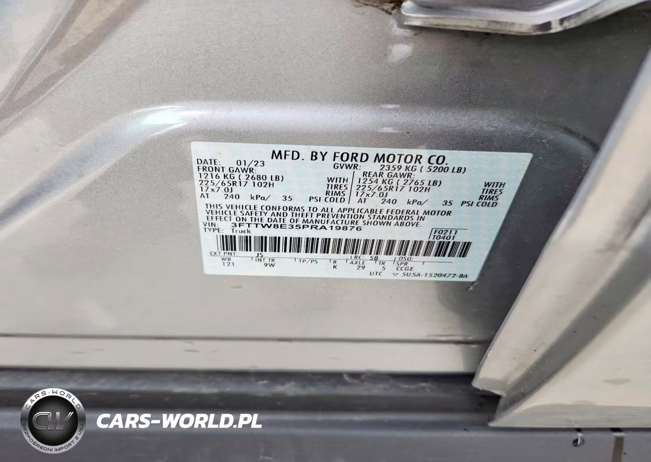 2023 Ford Maverick Xl VIN:3FTTW8E35PRA19876 - 12