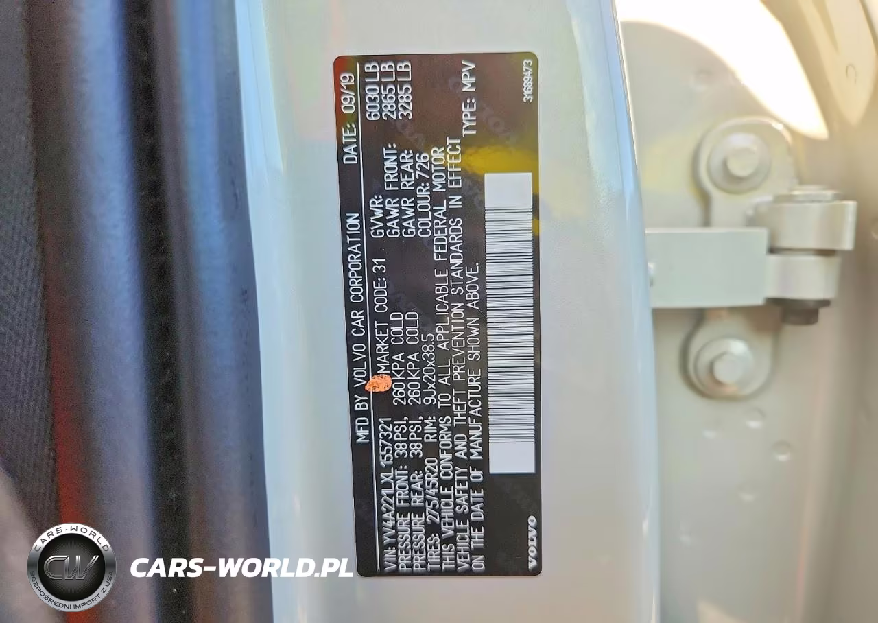 2020 Volvo Xc90 T6 Inscription VIN:YV4A221LXL1557321 - 13