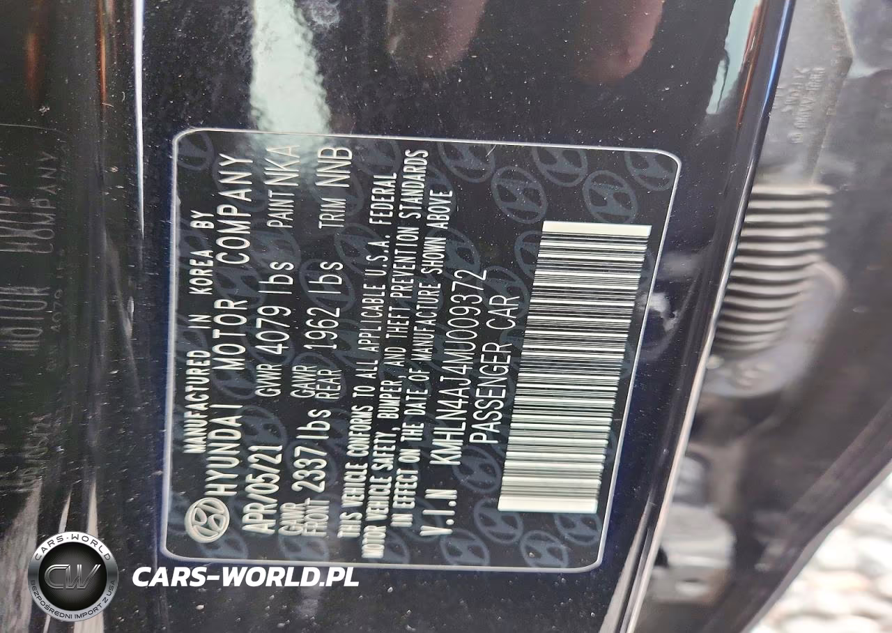 2021 Hyundai Elantra Limited VIN:KMHLN4AJ4MU009372 - 12