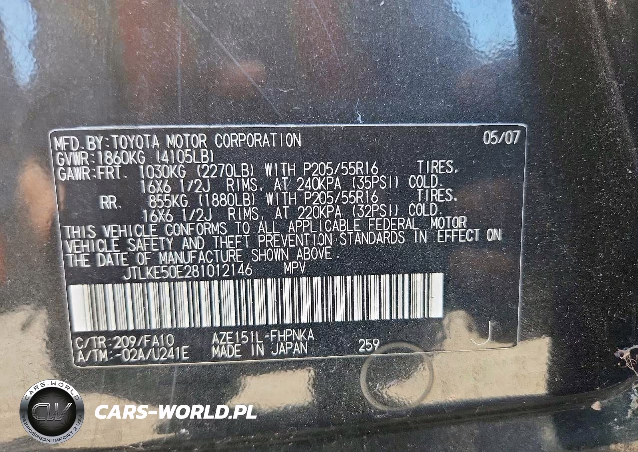 2008 Scion Xb Base VIN:JTLKE50E281012146 - 12
