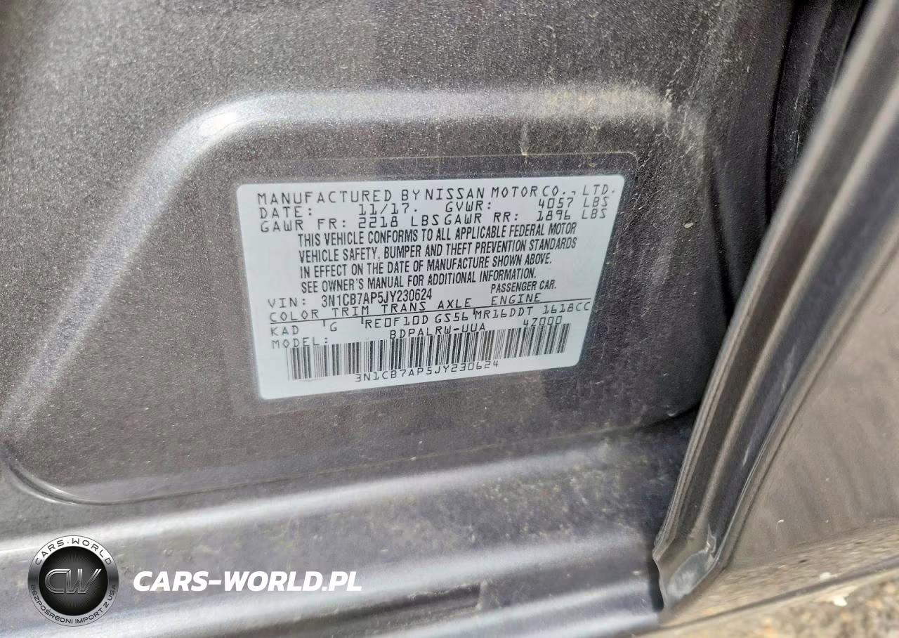 2018 Nissan Sentra Sr Turbo VIN:3N1CB7AP5JY230624 - 12