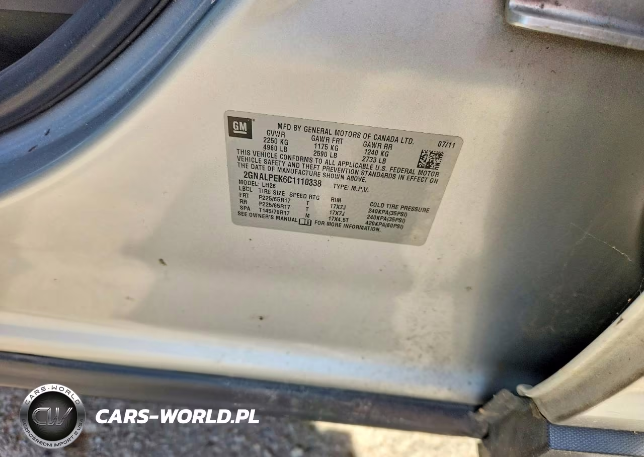 2012 Chevrolet Equinox Lt VIN:2GNALPEK6C1110338 - 13