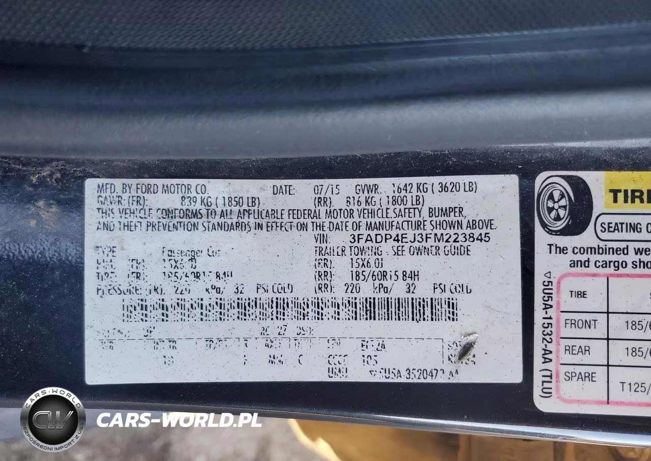 2015 Ford Fiesta Se VIN:3FADP4EJ3FM223845 - 12