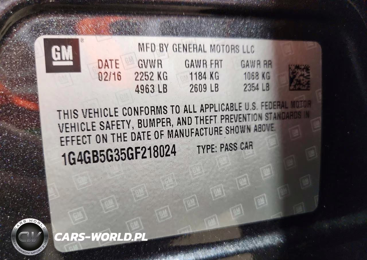 2016 Buick Lacrosse VIN:1G4GB5G35GF218024 - 12