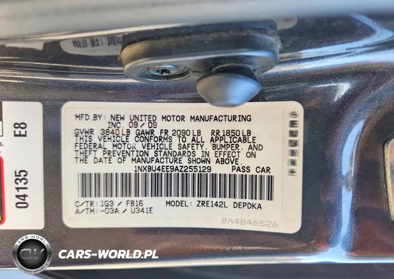 2010 Toyota Corolla Base VIN:1NXBU4EE9AZ255129 - 12