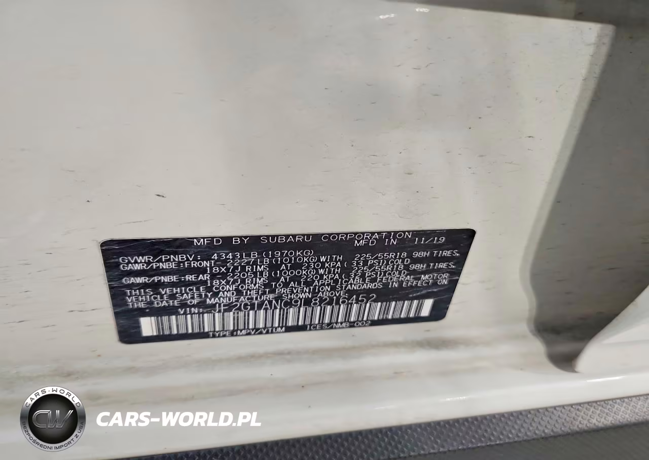 2020 Subaru Crosstrek Limited VIN:JF2GTANC9L8216452 - 13