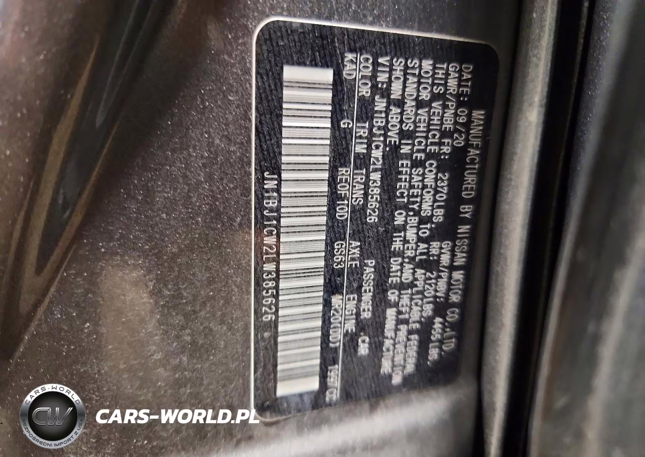 2020 Nissan Rogue Sport S VIN:JN1BJ1CW2LW385626 - 13
