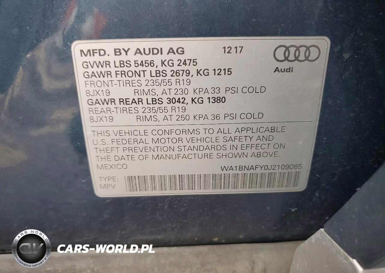 2018 Audi Q5 Premium Plus VIN:WA1BNAFY0J2109085 - 13