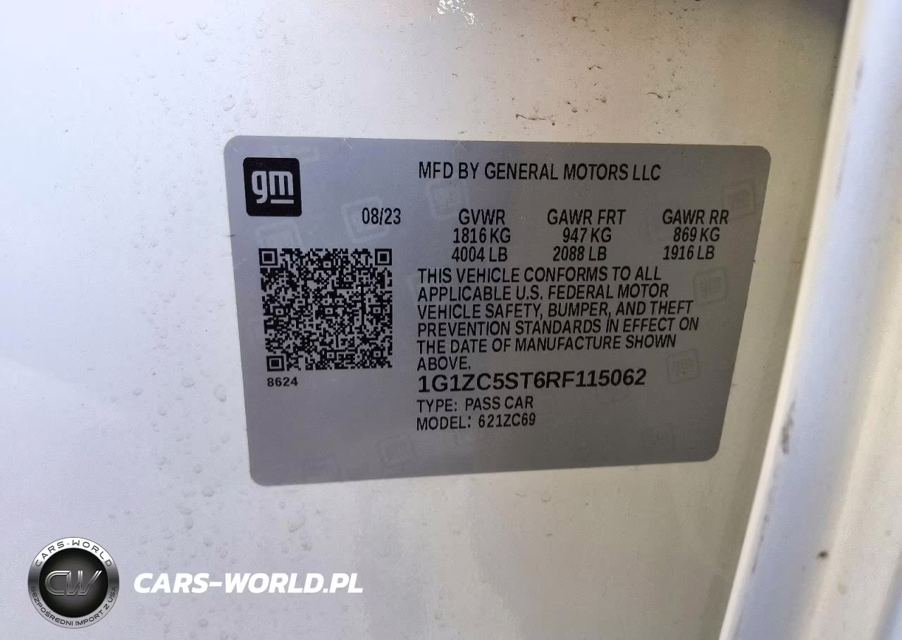 2024 Chevrolet Malibu Ls VIN:1G1ZC5ST6RF115062 - 13
