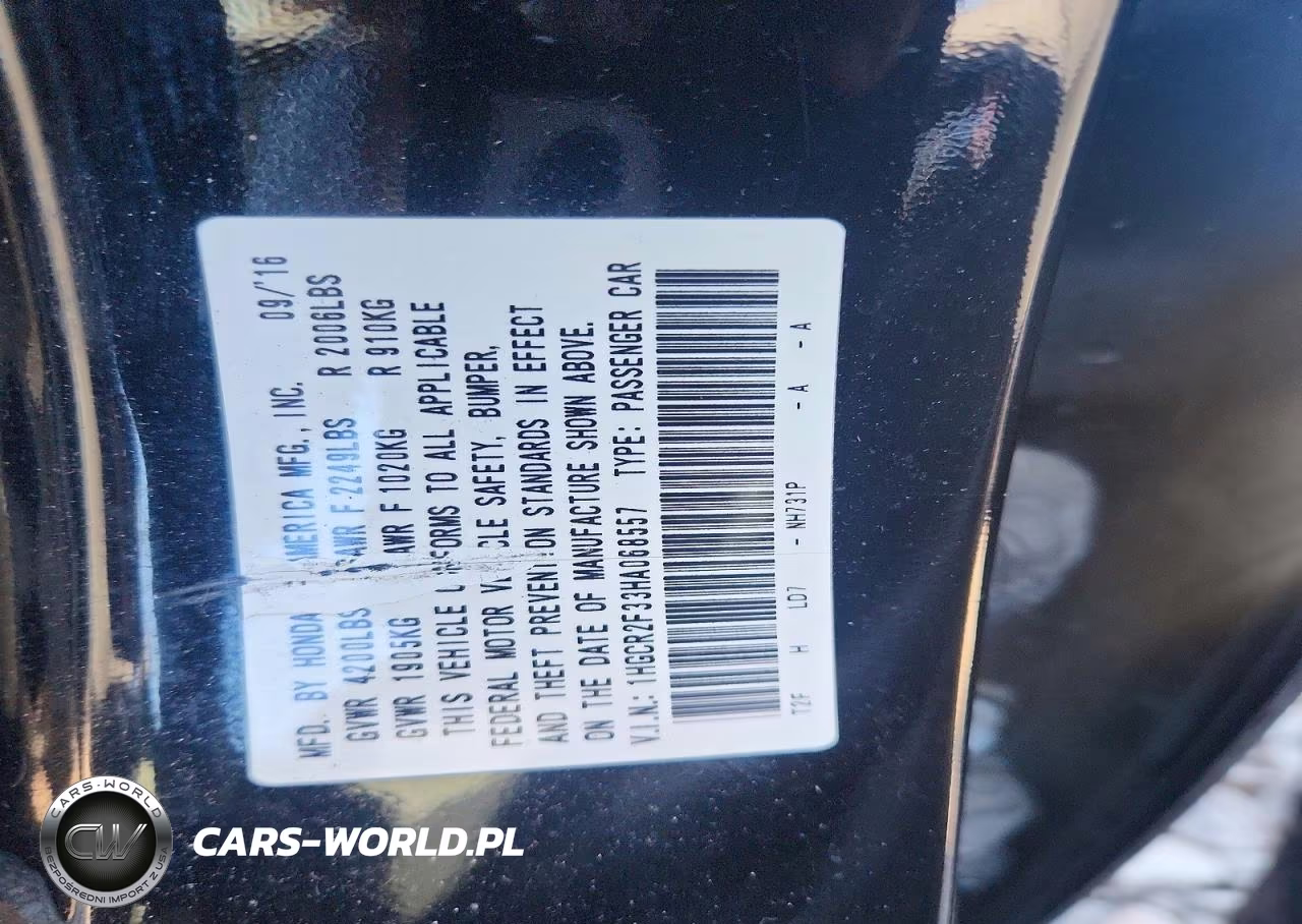 2017 Honda Accord Lx VIN:1HGCR2F33HA068557 - 13