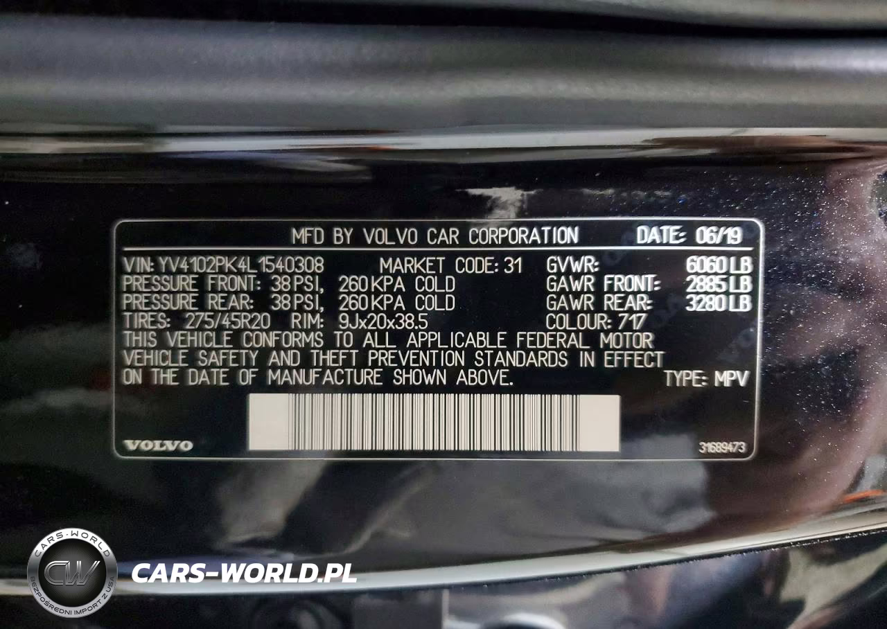 2020 Volvo Xc90 T5 Momentum VIN:YV4102PK4L1540308 - 14
