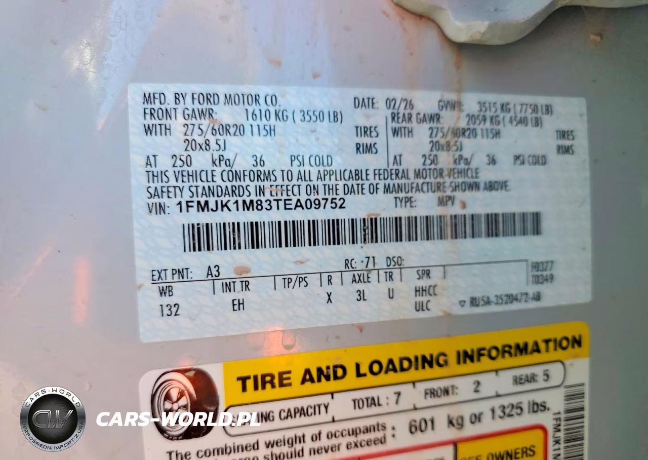 2026 Ford Expedition Max Platinum VIN:1FMJK1M83TEA09752 - 14