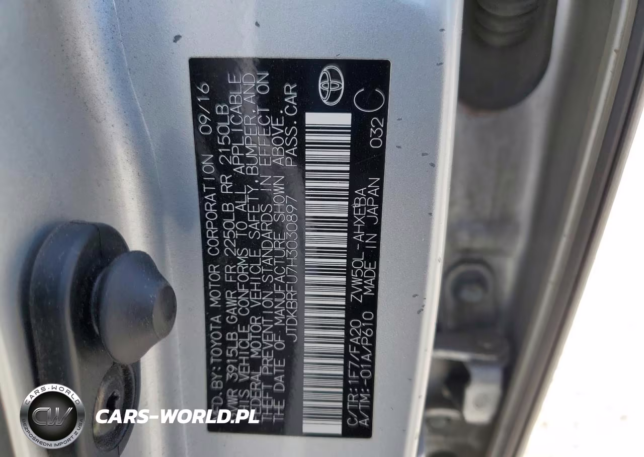 2017 Toyota Prius VIN:JTDKBRFU7H3030897 - 13