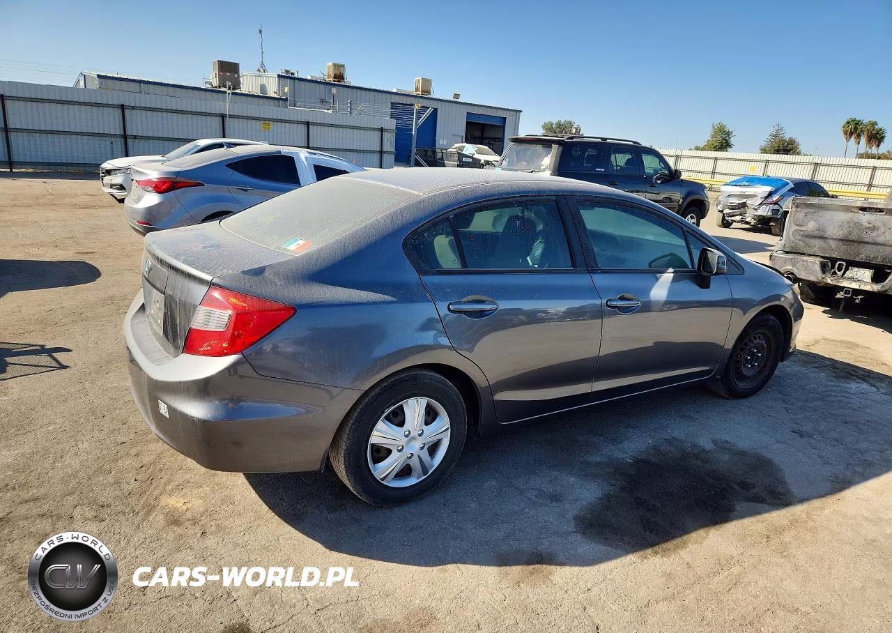 2012 Honda Civic Lx VIN:19XFB2F51CE355614 - 3