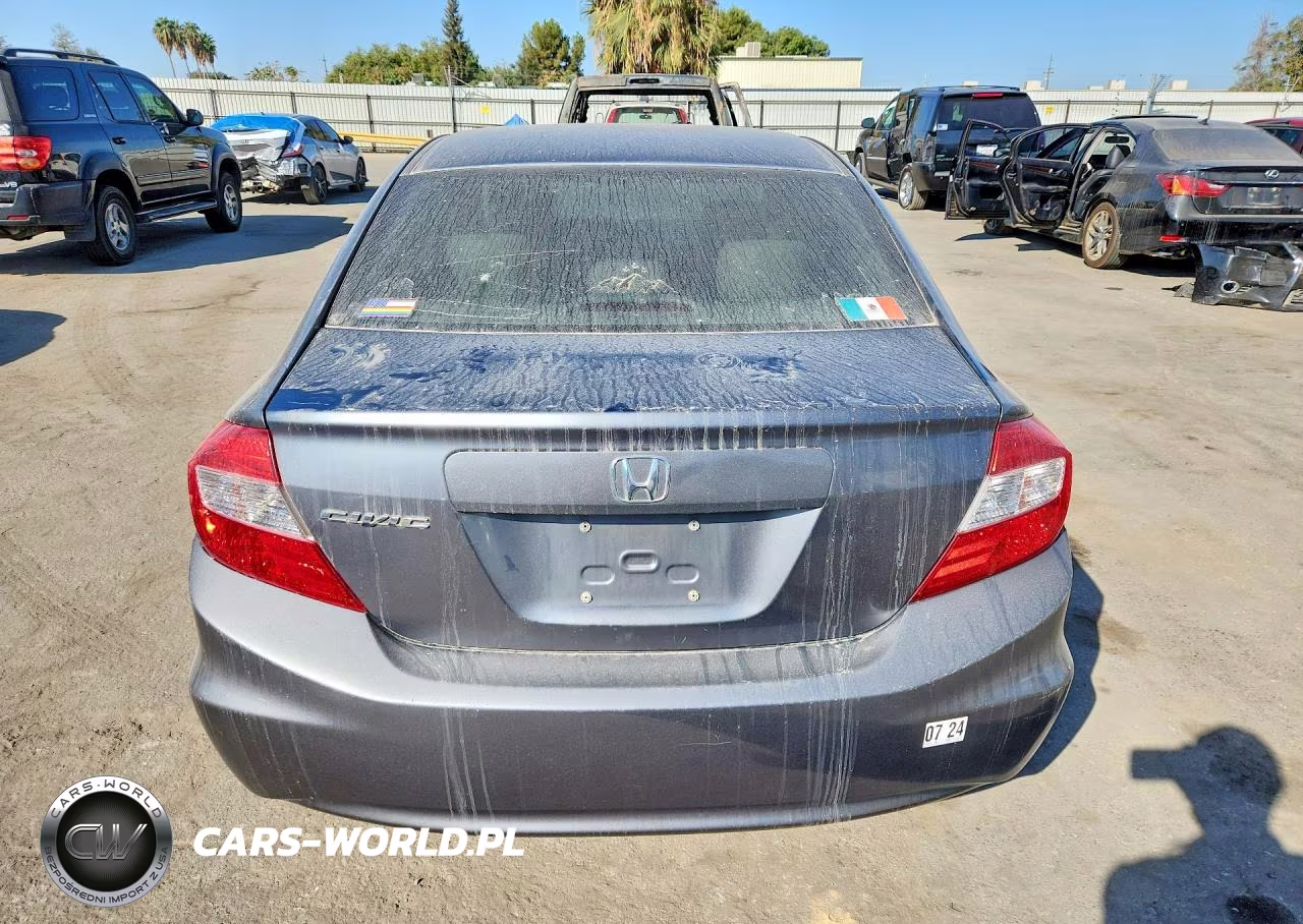 2012 Honda Civic Lx VIN:19XFB2F51CE355614 - 6