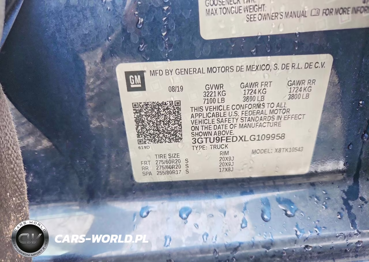 2020 GMC Sierra K1500 Denali VIN:3GTU9FEDXLG109958 - 13