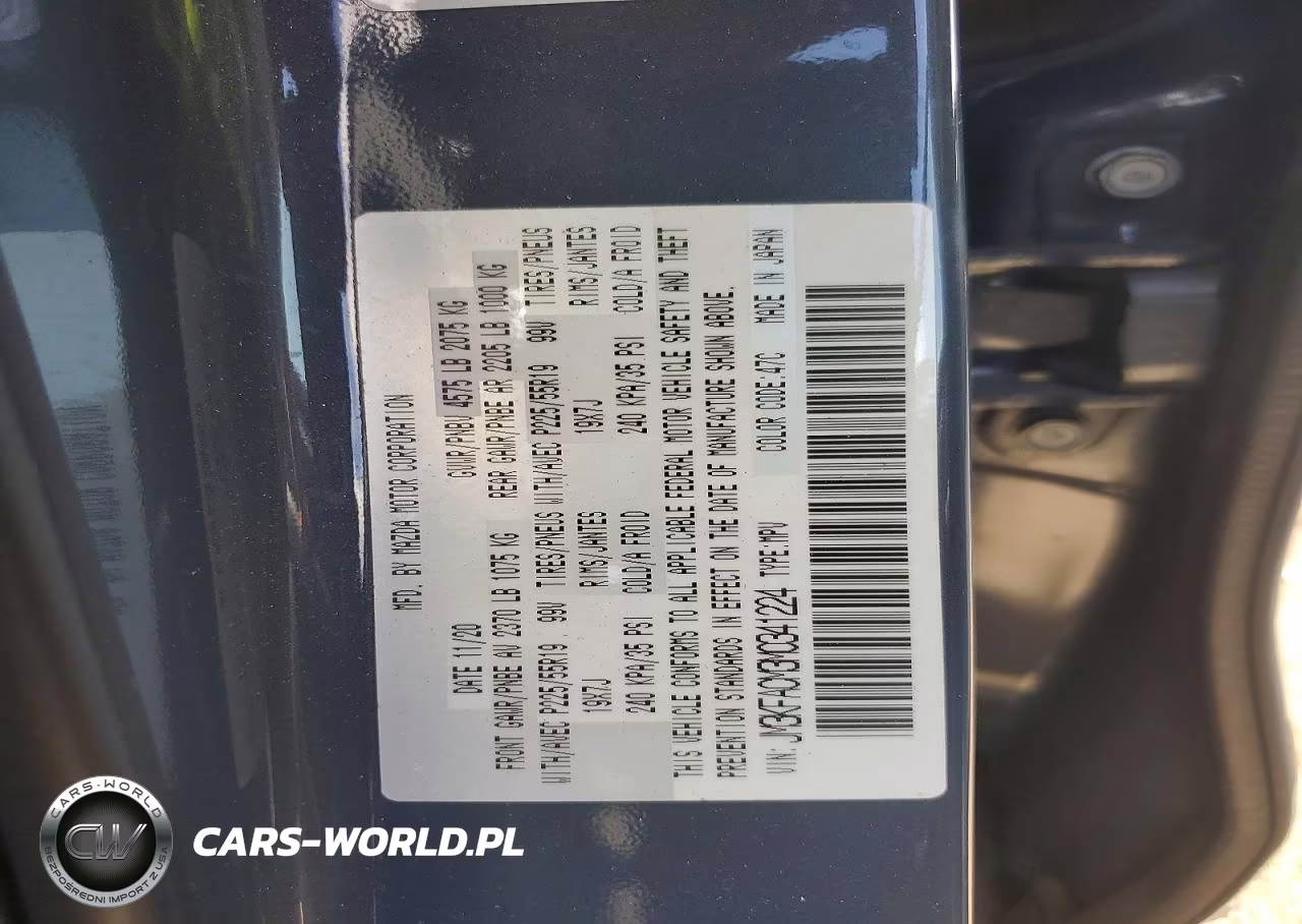 2021 Mazda Cx-5 Touring VIN:JM3KFACM3M0341224 - 12