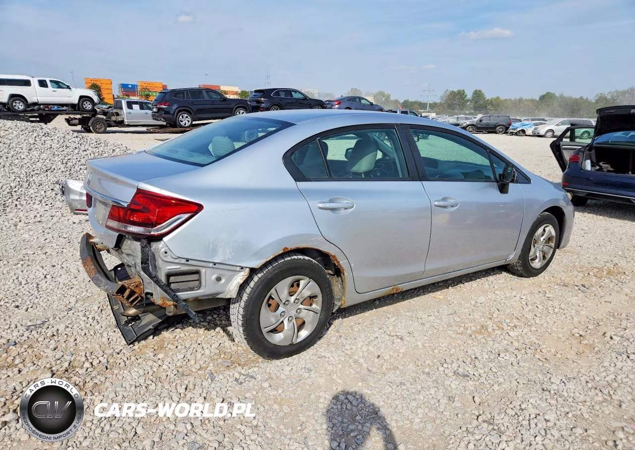 2013 Honda Civic Lx VIN:19XFB2F54DE031848 - 3