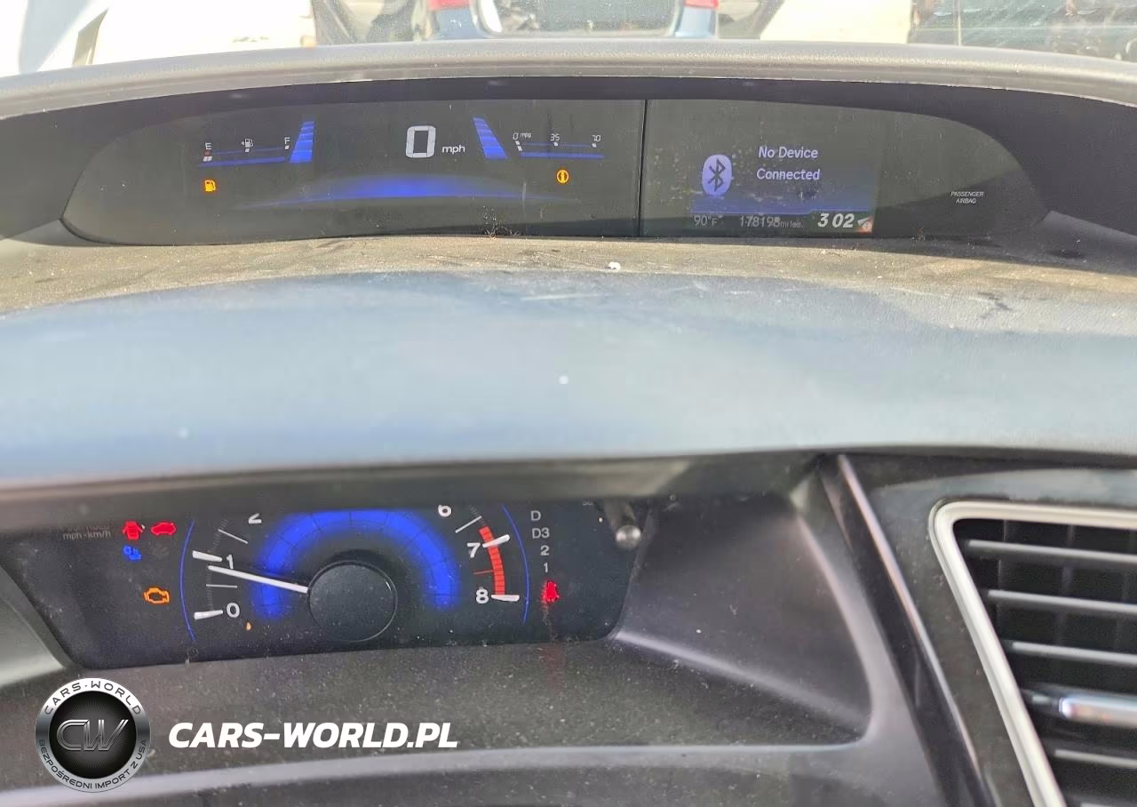 2013 Honda Civic Lx VIN:19XFB2F54DE031848 - 9