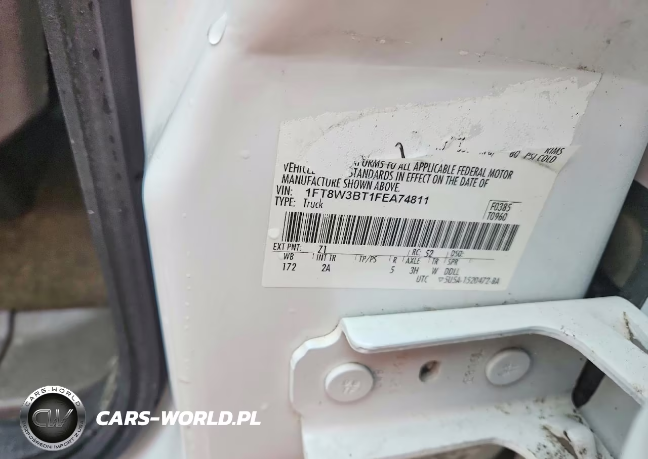 2015 Ford F350 Super Duty VIN:1FT8W3BT1FEA74811 - 13