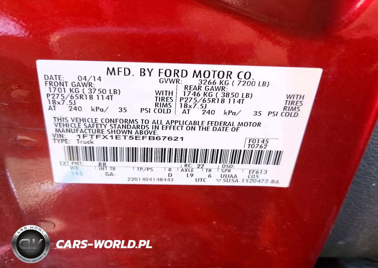 2014 Ford F150 Super Cab VIN:1FTFX1ET5EFB67621 - 12